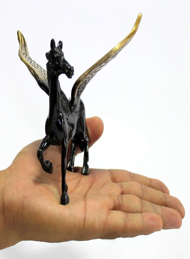 ESPLANADE Flying Angel Horse/Pegasus Brass Showpiece Lucky Figurine - Image 5
